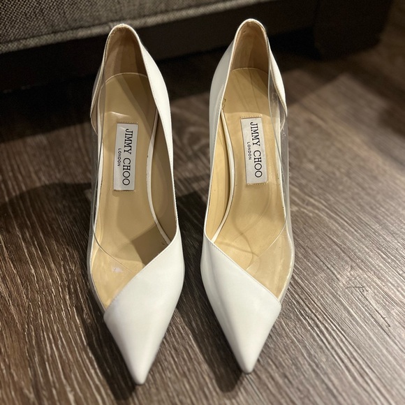 JIMMY CHOO
Cass 95 leather and PVC pumps - Size 7.5US - Picture 4 of 8